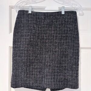 Willi Smith Tweed Mini Skirt Size 4 Gray Purple Textured Lined
